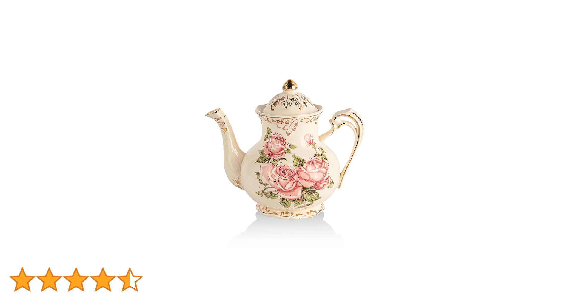 アンティーク ヴィンテージ 赤と金のティーポットとクリーマーセット 61WpUk8IiXL.jpg_BO30,255,255,